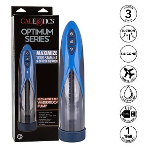 Pompă Penis Rechargeable Waterproof Albastru Thumb 3