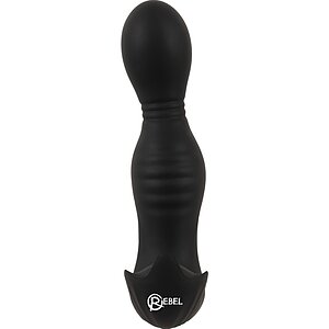 Plug Anal RC 2 Funcții, Rotativ și Vibrant Negru Thumb 1