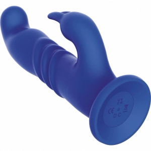 Playhouse Rabbit Rotativ Punct G — 10 Vibrații, 10 Rotații Albastru Thumb 3