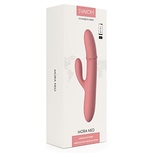 Svakom Mora Neo Peach Pink, Rabbit Reîncărcabil 5 Moduri Roz Thumb 4
