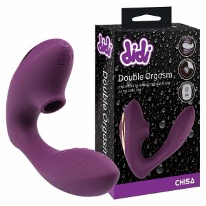 Double Orgasm Stimulator Dublu Reîncărcabil Pentru Clitoris Mov Thumb 3