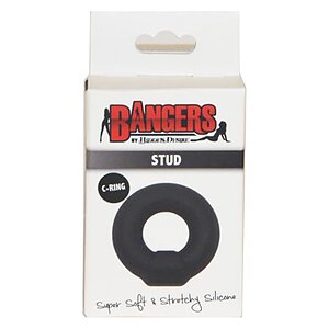 Soft Silicone Stud C-Ring Negru Thumb 1