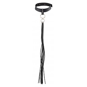 Zgardă cu Lesă Maze Tassel Choker Negru