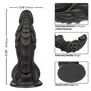 Monster Dong The Martian – 19,75 cm, Negru, silicon Premium Thumb 4