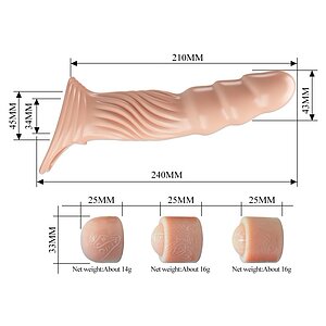 Pretty Love Debra — Extensie Penian Realistă Din TPE Thumb 6