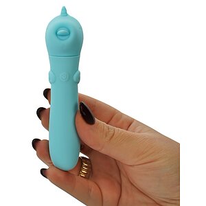 Unihorn Mini Vibrator Unicorn – 10 Moduri, Reîncărcabil Turcoaz Thumb 2