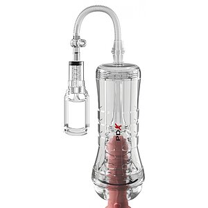 PDX ELITE ViewTube Vac XXL Pump cu EZ-Grip Transparent Thumb 3