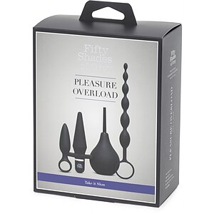 Kit Plug Anal Starter Pleasure Overload Negru Thumb 1