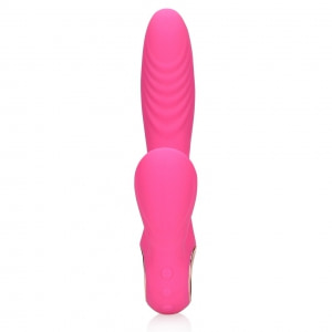 Loveline Rabbit Heat – Limbă Oscilantă, încălzire 13.5 cm Roz Thumb 1