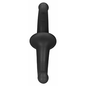 Silicone Strapless Strapon Negru Thumb 1