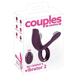 Couples Choice – Inel Vibrant 10 Moduri, Reîncărcabil Mov Thumb 3