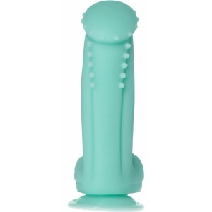 Captain Squirtino Dildo Monster Flexibil cu Ventuză Verde Thumb 3