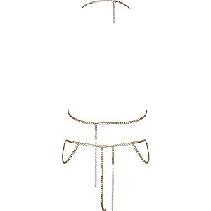 Cottelli Collection – Bikini Din Lanț Auriu, Ajustabil Thumb 4