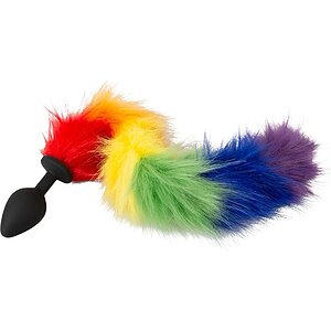 Plug Anal You2Toys cu Coadă Pufoasă Rainbow 42 cm Thumb 2