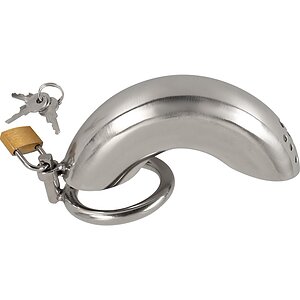 Penis cage curved Argintiu Thumb 2