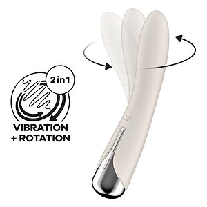 Vibrator Punctul G Satisfyer Spinning Vibe 1 Alb