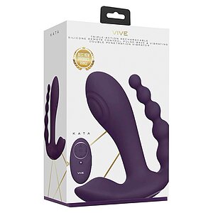 Vibrator Kata Pulse Wave Cu Dubla Actiune Mov Thumb 3