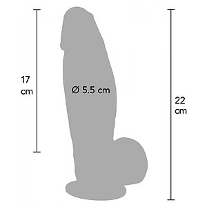 Hidden Desire Dildo Realist Din Silicon 22 cm Thumb 7