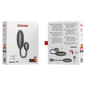 ONINDER Denver — Ou Vibrator Reîncărcabil, silențios Negru Thumb 6