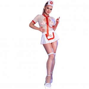 Costum Chilirose Nurse CR4365 Alb