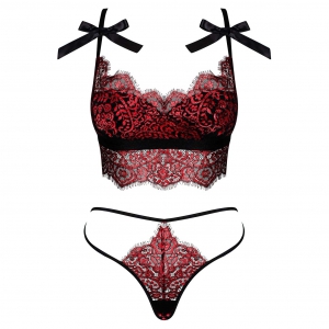 Set Obsessive Redessia Roșu L-XL Thumb 2