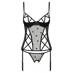 Corset Passion Lovelia Negru S-M Thumb 2