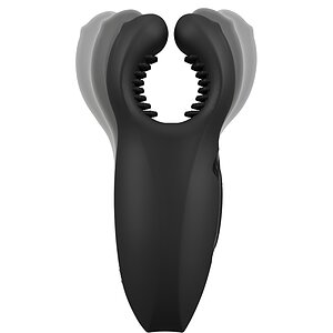 Rebel Man Wand 3 Motoare, 10x10 Moduri, Reîncărcabil Negru