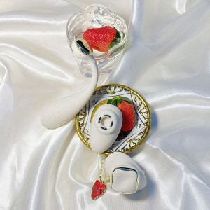 ZALO DEYA Vibrator Purtabil cu Telecomandă și Suctiune Ivory Alb Thumb 9