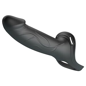 Pretty Love Landon cu Harness Reglabil și Dildo 16,8 cm Negru Thumb 2