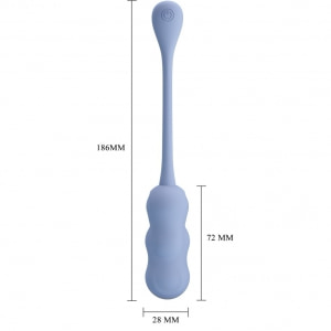 Pretty Love Leshy Blue — Ou Vibrant Compact, Telecomandă Albastru Thumb 4