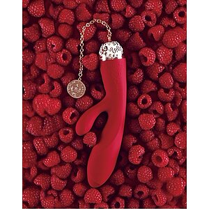 Vibrator ZALO Rosalie Rabbit Roșu Thumb 4