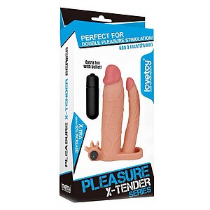 Prelungitor Dublu Penis Add 3 Vibrating Thumb 3