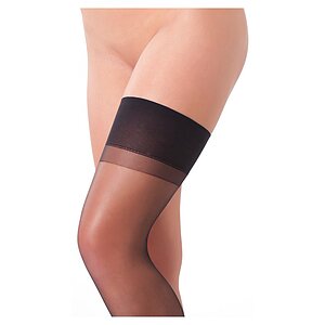 Ciorapi Fini cu Bandă Rimba Negru