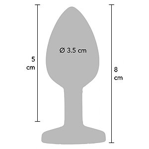 Dop Anal Bijuterie Curcubeu Mediu Negru Thumb 3