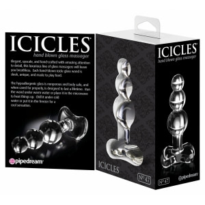 Anal Plug Din Sticlă Icicles No 47 Transparent Thumb 1