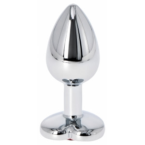 Anal Plug Heart Jewel Plug Small Roșu Thumb 1