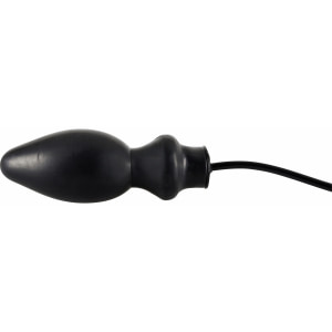 Anal Plug Latex Gonflabil 19.5cm Negru Thumb 3