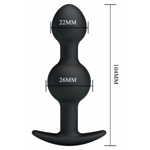 Anal Plug Pretty Love Heavy Negru Thumb 4