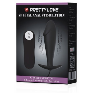 Anal Plug Pretty Love Stimulation Negru Thumb 7