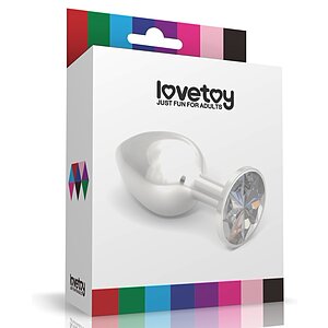 Anal Plug Rosebud Clasic Metal Plug S Argintiu Thumb 1