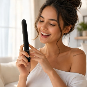 Aparat Pentru Curățare Intimă Din Silicon Negru Thumb 1