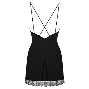 Chemise Obsessive Bella Rou Negru XS-S Thumb 3