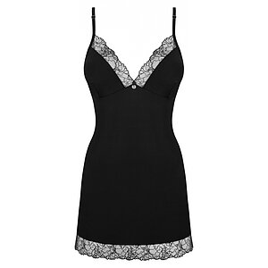 Chemise Obsessive Bella Rou Negru XS-S Thumb 2