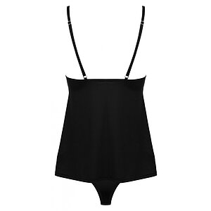 Set Obsessive Bella Rou Top Negru XS-S Thumb 3