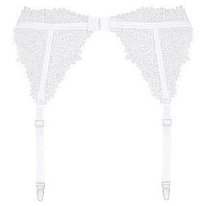 Portjartier Obsessive Bianelle Alb S-M Thumb 3