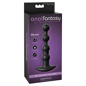 Bile Anale Cu Vibrații Reîncărcabile Anal Fantasy Negru Thumb 2
