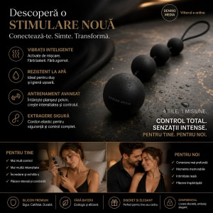 Bile Anale Deluxe Vibro Negru Thumb 2