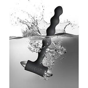 Mărgele Stimulante Subtile Pentru Plăcere Anală Negru Thumb 2