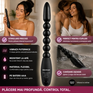 Bile Anale Pleaser Power Negru Thumb 3