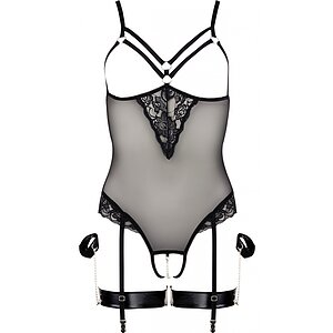 Body Cottelli Collection Bondge Fun Negru S Thumb 3